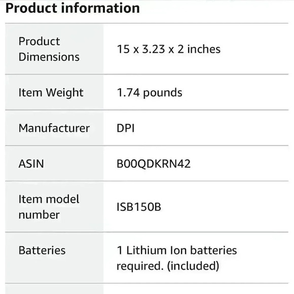 NIB iLive 15 Inch Portable Wireless Speaker Sound Bar & mic Rechargeable Battery - Picture 5 of 12